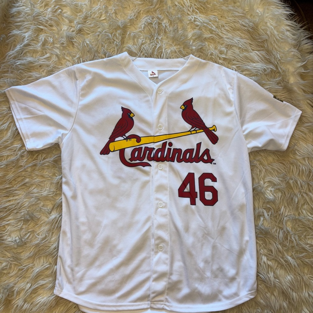 St. Louis Cardinals White Baseball Jersey - Red Logo